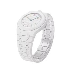 AP x Swatch Royal Pop Integrated Link Ceramic Bracelet Band – White picture