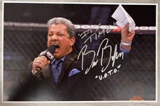 Bruce Buffer Signed 11x17 Photo UFC Certificate HOLOGRAM Voice Of The Octagon picture