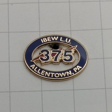 IBEW Lapel Pin Local 375 Allentown, PA. picture