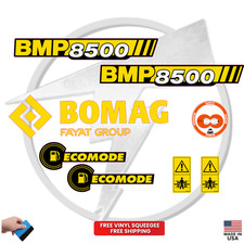 Fits BOMAG BMP8500 Decal Kit Compactor Stickers -  picture