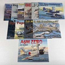 Lot of 11 Squadron/Signal In Action Military Aircraft Books Wwii Aviation picture
