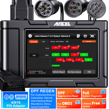 Heavy Duty Truck Scanner Diesel DPF Regen Tool OBD2 Code Reader Full System Scan picture