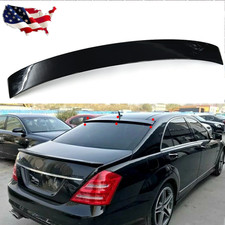 FOR MERCEDES S CLASS W221 S500 S550 07-13 GLOSS BLACK REAR ROOF SPOILER WING picture