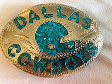 Vtg Dallas Cowboys Belt Buckle 3.5