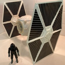 Vintage 1978 Imperial Tie fighter complete original (white) Working sound/lights picture