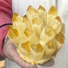 300g Natural Raw Citrine Point Phantom Geode Cluster Mineral Specimen Ornaments picture