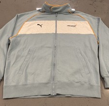 Puma x McLaren Racing F1 Full Zip Sweat Track Jacket Teal Seafoam Men's Size L picture