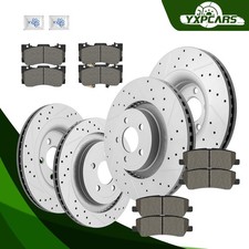Front Rear Disc Rotors Ceramic Brake Pads for 2015-2020 Ford Mustang GT EcoBoost picture