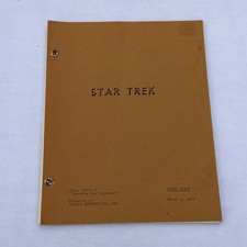 Star Trek TOS Unproduced TV Script Tomorrow The Universe 1967 Desilu Draft picture