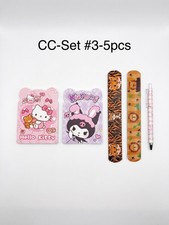 Cute Characters Bundle: 2 mini notebooks, 1 gel pen, and 2 slap bracelets picture