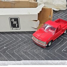 AMT Ertl Chevrolet 1991 Silverado Sportside 1:25 Red Diecast Pickup Truck picture