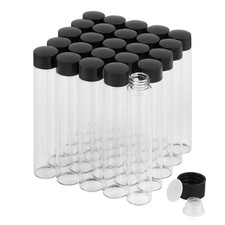 25PCS 30ml Clear Glass Vials with Leak-Proof Caps – Perfect for Travel picture