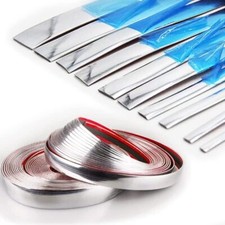6mm-70mm Chrome Silver Car Door Body Bumper Strip Exterior Molding Trim 5-50FT picture