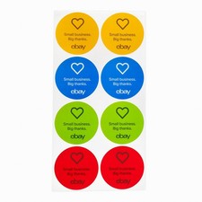 3” eBay business Sticker – Red, Blue, Green and Yellow picture