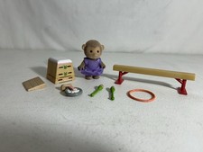 Calico critters/sylvanian Families Monkey With Gymnastic Equipment picture