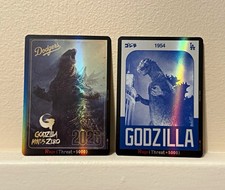 Dodgers Godzilla 1954 and 2026 Game Cards picture