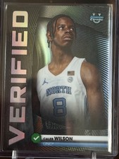 2025-26 Bowman Chrome Caleb Wilson Verified Refractor NCAA #BV-9 BULLS UNC picture
