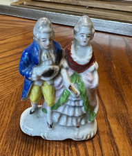 Vintage Made in Occupied Japan Porcelain Courting Couple Figurine 1947-1952 picture