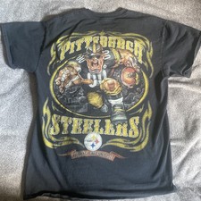 Vintage Pittsburgh Steelers Y2K T Shirt NFL Team Men’s Large Black 2000s picture