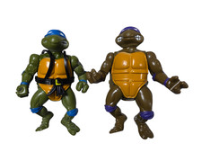 Teenage Mutant Ninja Turtles Donatello & Leonardo TMNT Vintage Figures 1988 picture