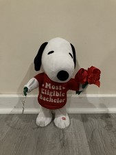 CUSTOM Gemmy Spinning Snowflake Snowman Valentine Snoopy Peanuts SEE VIDEO picture