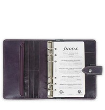 #Filofax Personal Size Malden Organiser Planner Diary Book Purple Leather 025850 picture