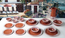 ANTHROPOLOGIE OLD HAVANA DINNER SERVICE SET FOR FOUR -NIB- ENJOY RUSTIC ELEGANCE picture