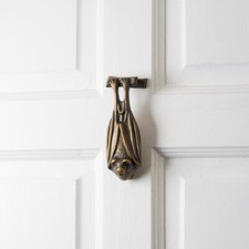 Renovators Supply Antique Brass Door Knocker Bat Design Brass Door Knocker picture
