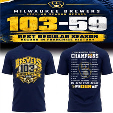SO HOTBrewers 103 Wins 2026 NL Central Division Champions Shirt Graphic Tee picture