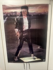 Vintage King Of Pop Michael Jackson 24x33 Billy Jean Poster 80’s Lighted walk picture