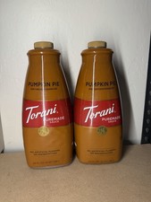 Torani Pumpkin Pie Puremade Sauce 64 oz Pumpkin Pie Exp 12/2026 2 pack 128 Oz picture