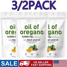 2 in 1 Oil of Oregano & Black Seed Softgels Count with Carvacrol,Immune Supports picture