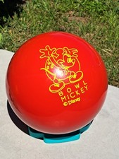 Vintage Mickey Bowling Ball Disney Mickey Mouse Brunswick 8lbs un-tapped picture