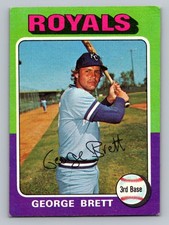 1975 Topps #228 George Brett Rookie RC Kansas City Royals HOF Vintage Card EX-MT picture