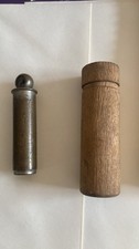 Vintage 1920s Schrader Balloon Tire Gauge with Wooden Case - As Is picture