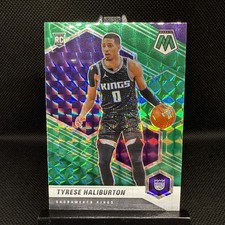 Panini Mosaic 2020-21 Tyrese Haliburton Rookie RC Green Prizm #204 Kings picture