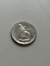 1920 Pilgrim Tercentenary Commemorative Half Dollar 50C Silver picture