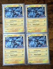 Pokémon TCG Lot: 4x Zekrom (066/182) - Paradox Rift Stamped Promo Cosmos Holo NM picture