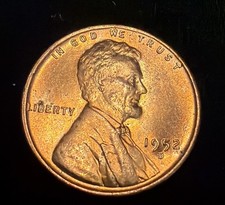 1952-D BEAUTIFUL RED LINCOLN WHEAT CENT #2 picture