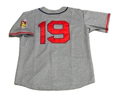Bob Feller Cleveland Jersey Men’s XL 1948 Indians Road Gray Retro Throwback picture