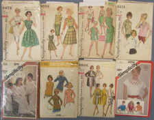 Buyer Choice: $4.95-$9.95 UNCUT and CUT Simplicity Vintage Patterns picture