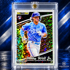 Bobby Witt Jr Rookie RC Topps Black Gold Rare Shimmer Refractor Royals Mint Card picture