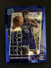 2021-22 OPTIC Blue Laser Prizm Rated Rookie Davion Mitchell #155 Kings picture