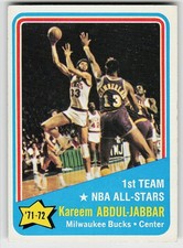 1972-73 Topps #163 Kareem Abdul-Jabbar BASKETBALL Milwaukee Bucks picture