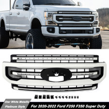 AZ Star White Grille Assembly For 2020-2022 Ford F250 F350 Super Duty Platinum picture