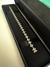 Authentic Tiffany & Co. ~3.2 cttw Platinum Lace Diamond Tennis Bracelet PT950 picture