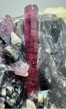 1500 Carats Rubellite Fully Terminated Pink Tourmaline Crystals Specimen, Matrix picture