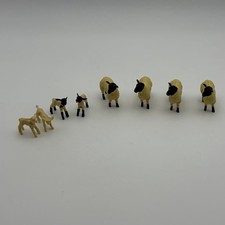 VTG ✅ Britains Sheep & Lambs Lot of 8 Suffolk Style 1:32 Farm Animals England picture