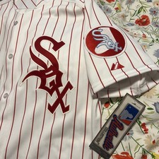 Authentic Chicago White Sox TBC 1972 White/Red Throwback Jersey RARE 40 Men’s  picture