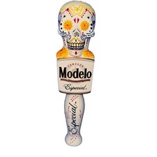 NIB New Modelo Especial Tap Handle Dia De Los Muertos Sugar Skull Beer 9.5